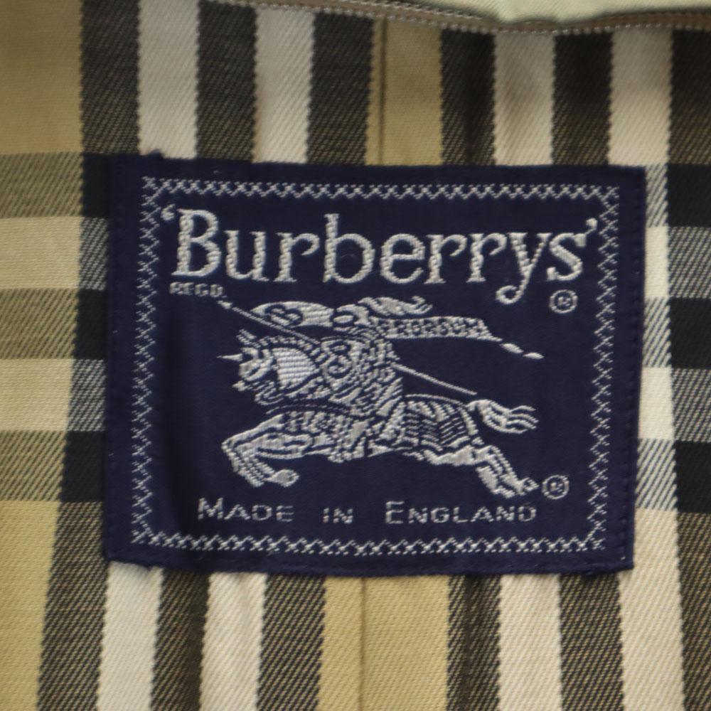 Gabardina Burberrys Vintage Años 80 90 Estampado Nova Check Hecho en Inglaterra Hombre Usado