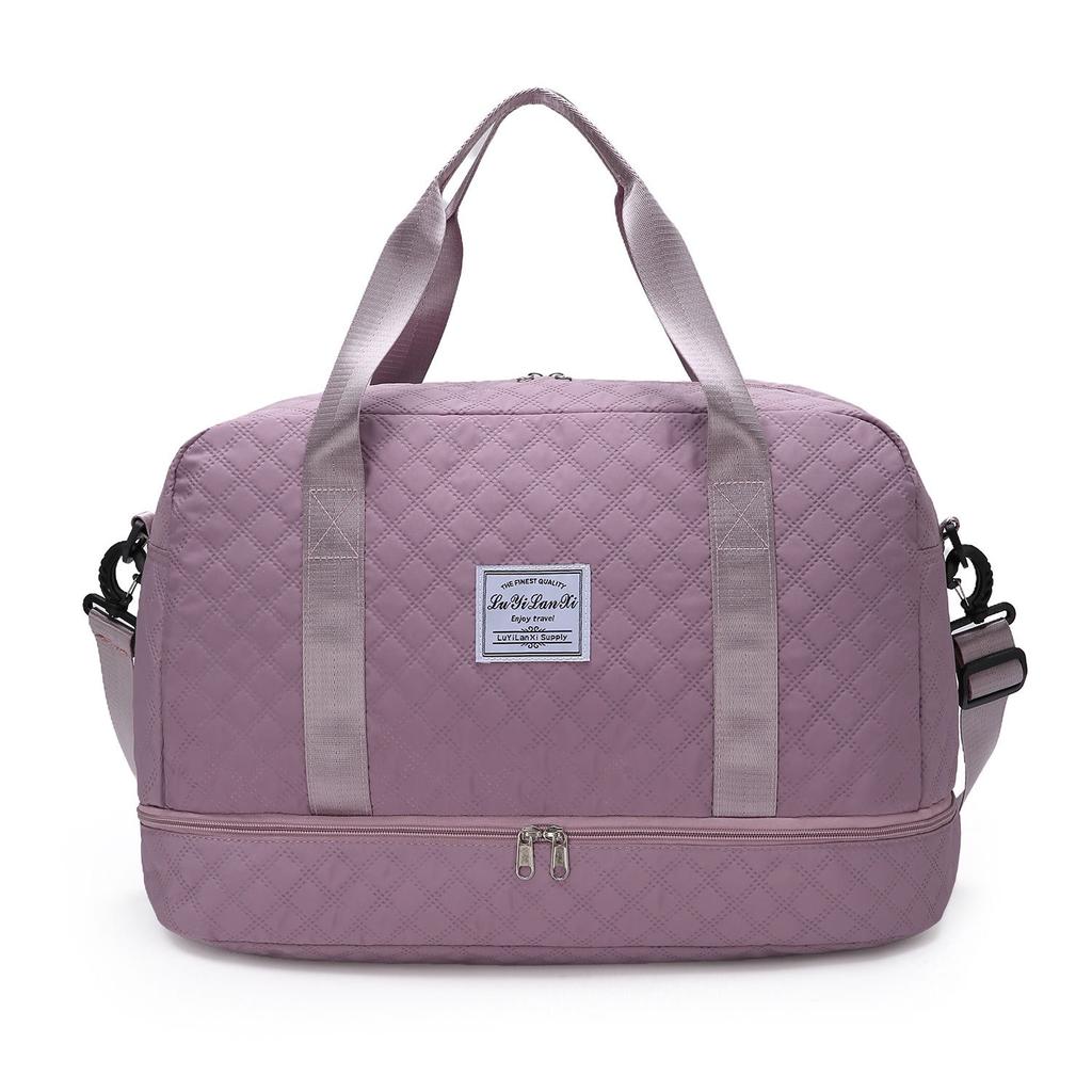 Deluxe Large Capacity Duffel Bag - Multi-functional Shoulder and Crossbody Tote Bag with Wet and Dry Pockets Dual Side Pockets for Travelling