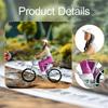1/64 Scale Girl with Bike Model Resin Cycling Tiny People for Sand Table Desktop
