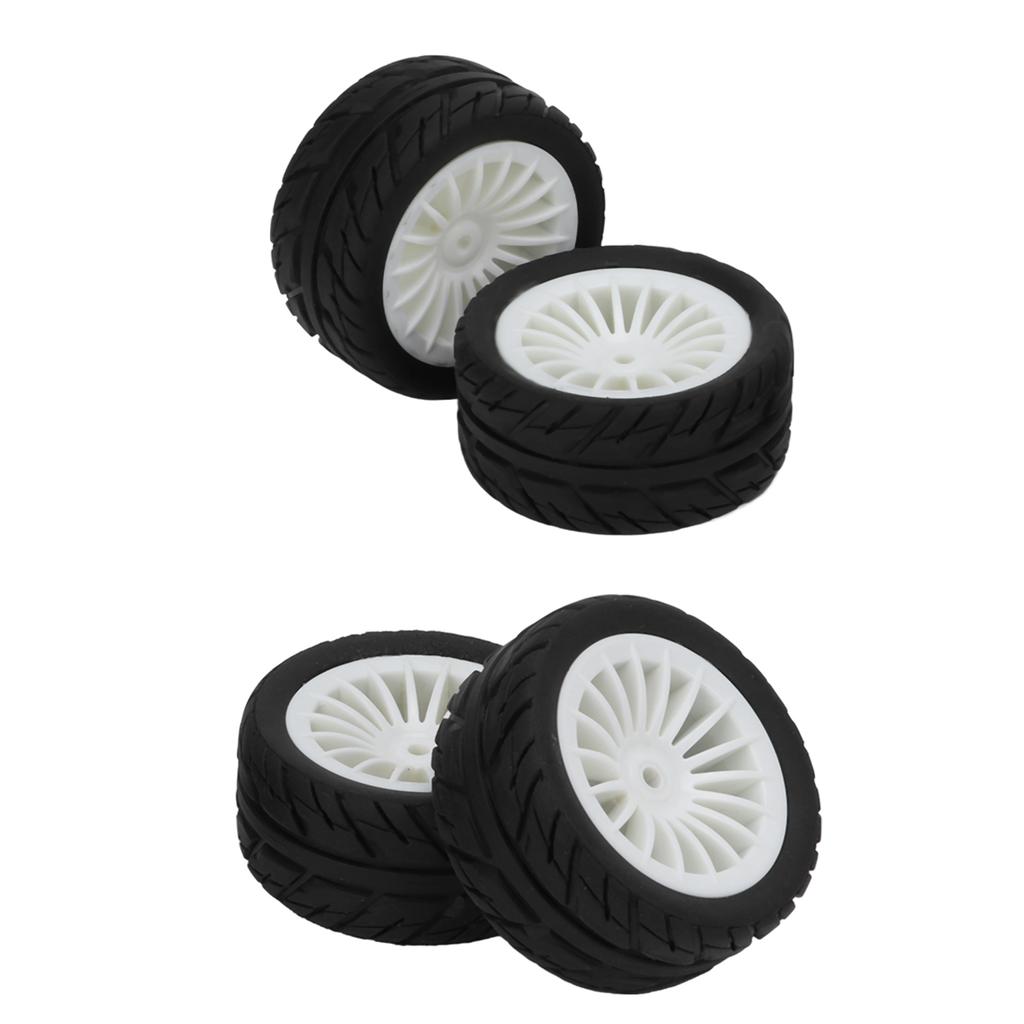 4Pcs Rubber Tire Strong Grip Powerful Buffering Racing Car Tires for UD1601 UD1602 UD1603 UD1604 UD1607 SG1603 SG1604
