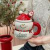 350ML Snowman Mug Creative Large Capacity Ceramic Cup Coffee Cups Lovely Men and Women Birthday Gift Dormitory Fund