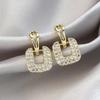 Trendy New Personalized Square Geometric Earrings