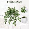 Faux Hanging Plants with Pot for Home Office Decorative Artificial Greenery Lightweight Plastic No Water Needed