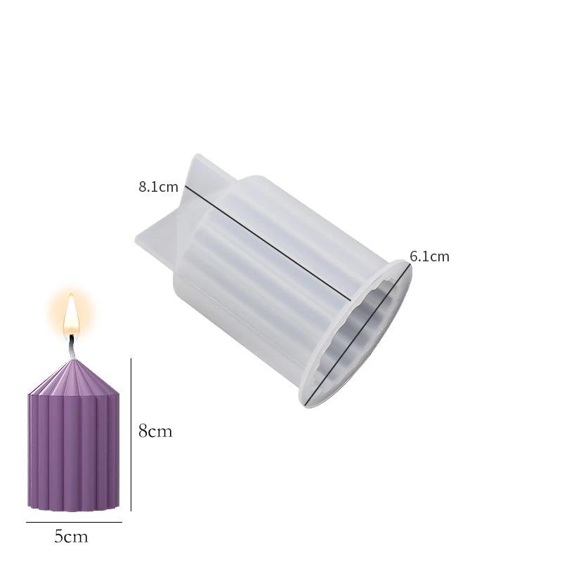 Simply Style Cylindrical Candle Silicone Mold DIY Aromath Candles Soap Making Resin Mold 3D Plaster Craft Home Decor Supplies
