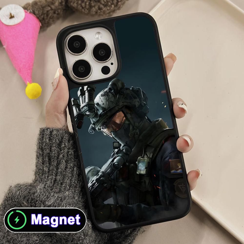 Game Delta Force Matte Surface Magsafe Mobile Phone Case for iPhone 17 16 15 14 13 12 11 Air Pro Max Plus Colorful Cover