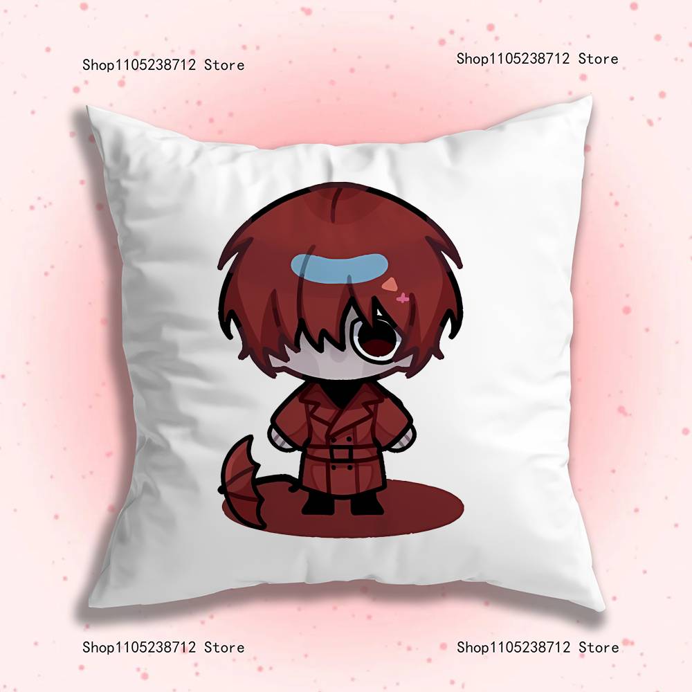 HHomicipher MrScarletellaS Anime Pillow Covers Cartoon Sofa Decorative Home Doublesided Printing Short Plush Cushion Cover