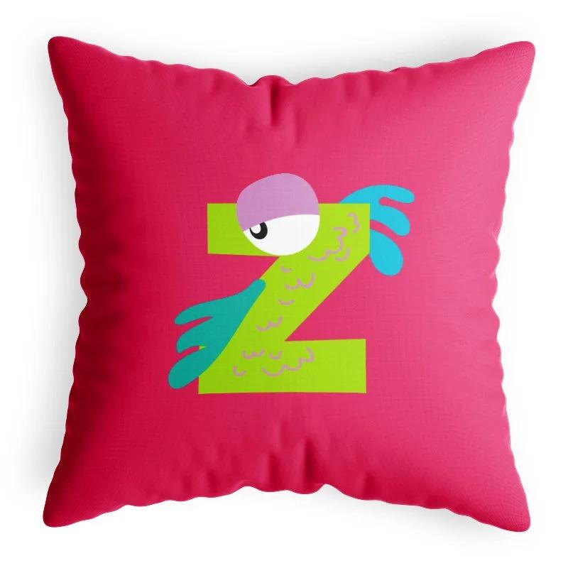 Cartoon Funny Animal Letter Pillowcase Home Decoration Children's Room Game Pillowcase Living Room Sofa Cushion Cover
