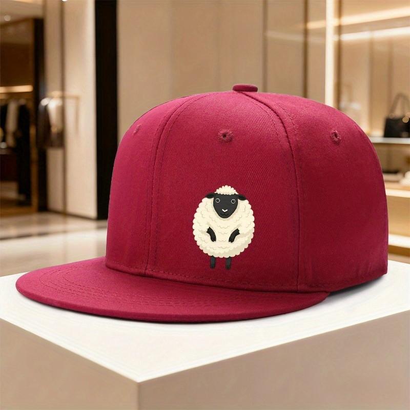 Sheep Graphic Baseball Cap Unisex Polyester Casual Snapback Hat for Adult Unisex Women One Size