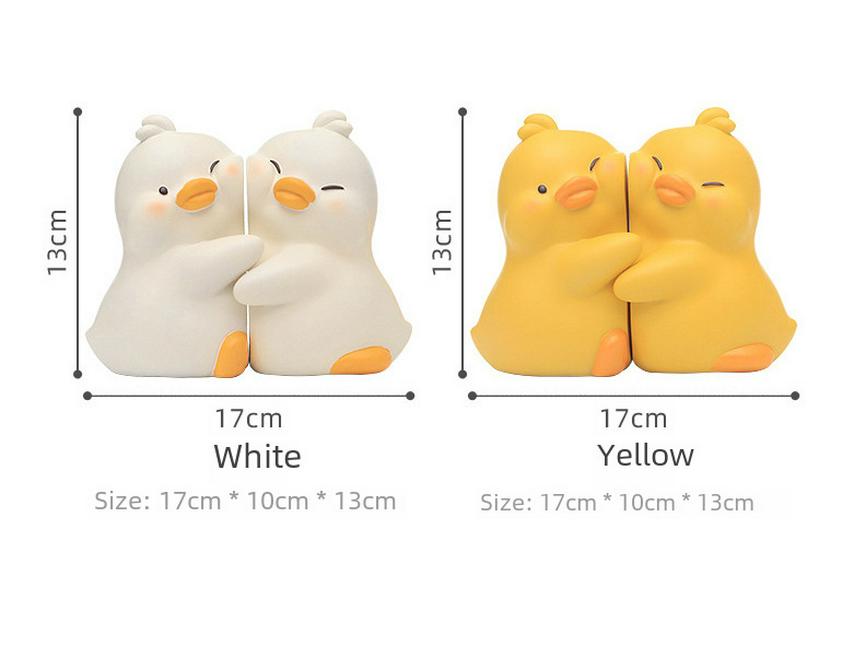 Charming Yellow Duck Book Holders & Ornaments for Home or Office Decor – Free Shipping