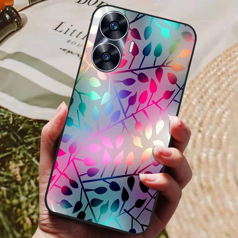 Per Custodia Realme C55 Silicone Morbido TPU Cover Posteriore per Oppo Realme C55 Telefono Globale Custodie Realme C 55 4G 6.72" Protezione Cover Borse