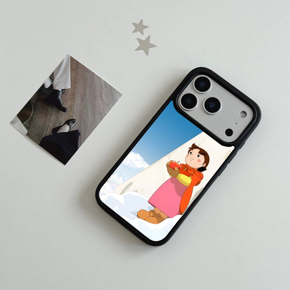 H-Heidi Cartoon Phone Case For IPhone 17 Air 16 15 14 Plus 13 12 11 Pro Max Dual Tone Hard PC Fashion Protective Cover