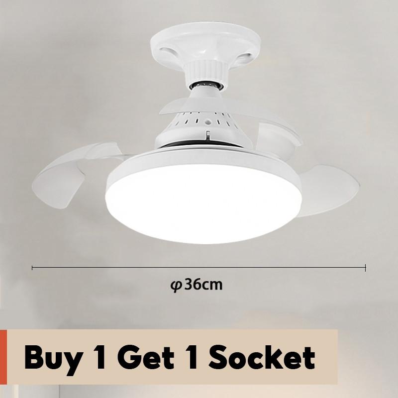 

14 дюймов 24 Вт Электрический потолочный вентилятор с лампой Патрон E27 Невидимый потолочный вентилятор Бытовой Складные лопасти Маленький вытяжной вентилятор