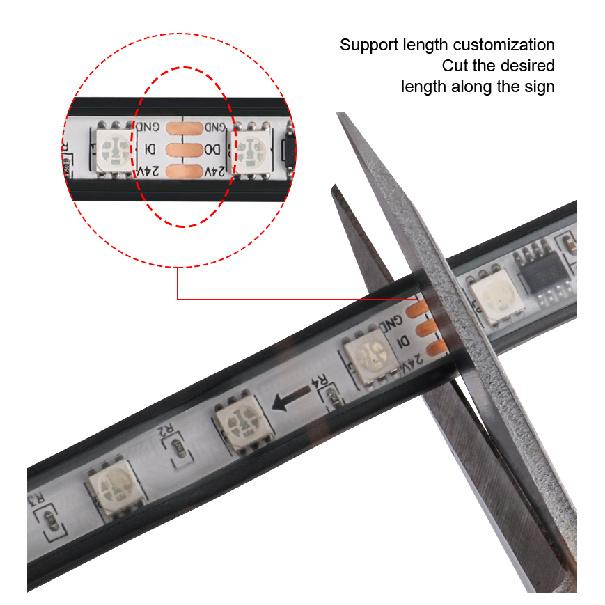 12V/24V Truck Lights Led Strips RGB Ambient Light Brake Warning Driving Lights Bar Colorful Atmosphere Lamp Auto Exterior Parts Neon Lights 4