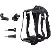 Dog Harness Mount for Gopro, Soft and Adjustable Dog Harness Vest with 2 Mouting Base Pet Chest and Back Fixation for Gopro Hero All Models, Suitable