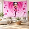 Betty Boop Wall Tapestry Home Decor Hanging Cloth Art Background Tapestry for Bedroom