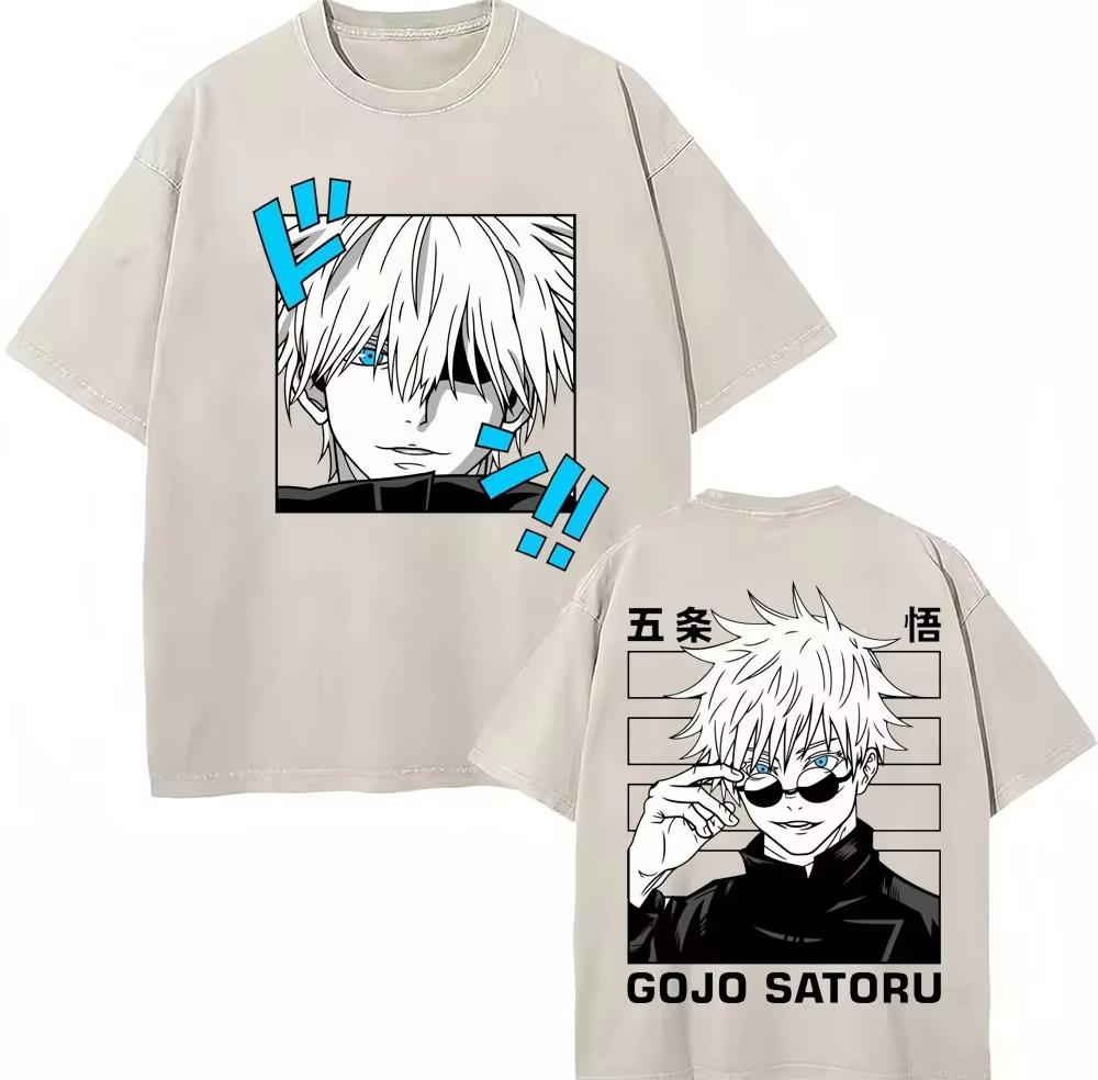

Washed Japan Anime Jujutsu Kaisen Fushiguro Toji T Shirt Unisex Women Harajuku Unisexga Tshirts pure Cotton Casual Male TShirt S