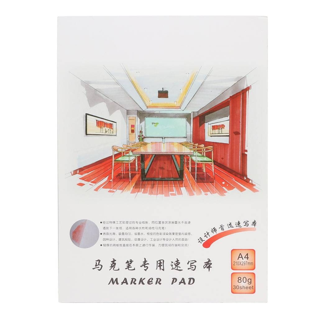 Skizzenblock Marker-Papier – 30 Blatt Transparent, A5, Für Stift, Tusche & Aquarell