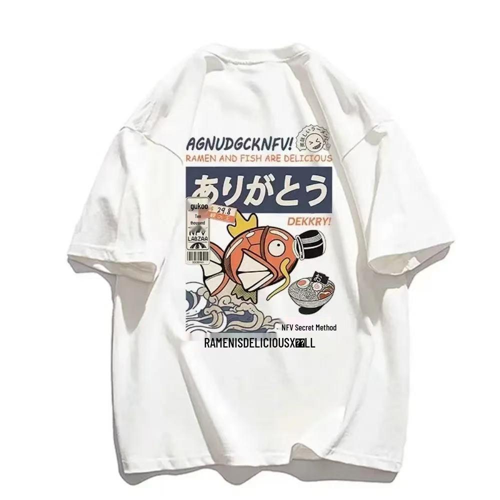 

Мужская летняя футболка с принтом волшебных рыб - Повседневная модная спортивная одежда с коротким рукавом 01336 Large