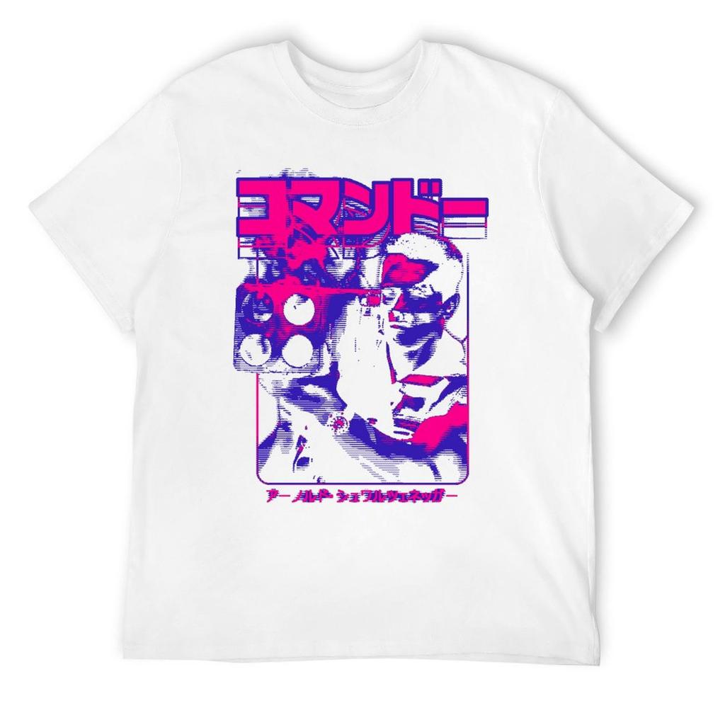 Commando: John Matrix T-Shirt Boys Whites Cotton Graphic Tees Men Tshirt