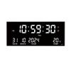 Classic LED Plug-in Wall Clock, Multifunctional Smart Electronic Calendar Clock for Living Room, 3615