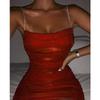Fashion Pleated Hip-wrapped Suspender Dress Women Sexy Nightclub Sleeveless Backless Mini Short Party Dress Bodycon Elegant Slim Casual Clothing