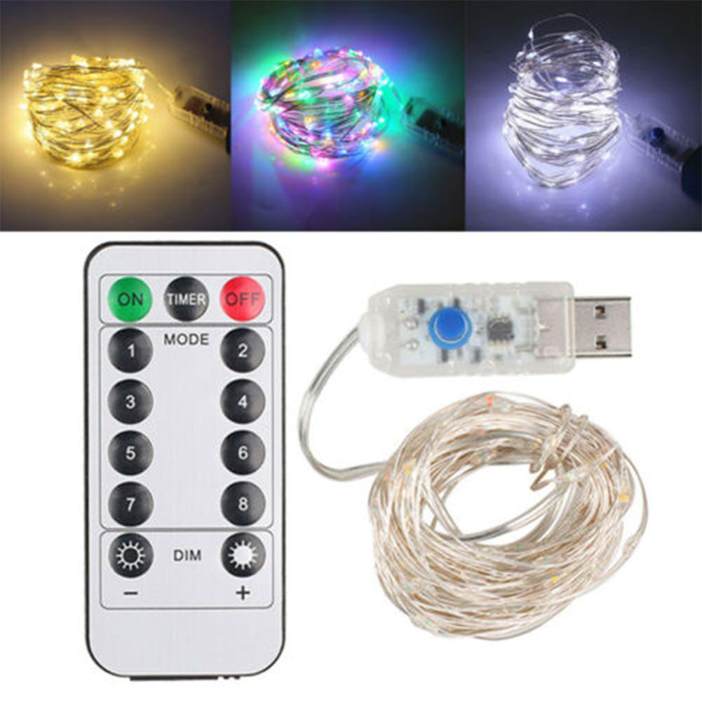 

200LED Fairy String Lights с питанием от USB DIY Micro Copper Wire Гирлянда