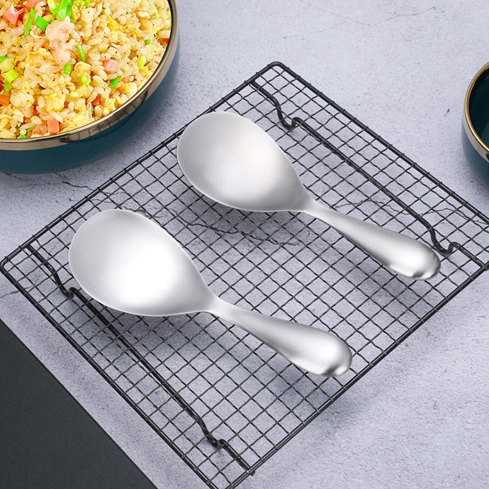 Deepen Rice Paddle Thicken Serving Spoon Kitchen Utensils Stainless Steel Rice Spoon  Household