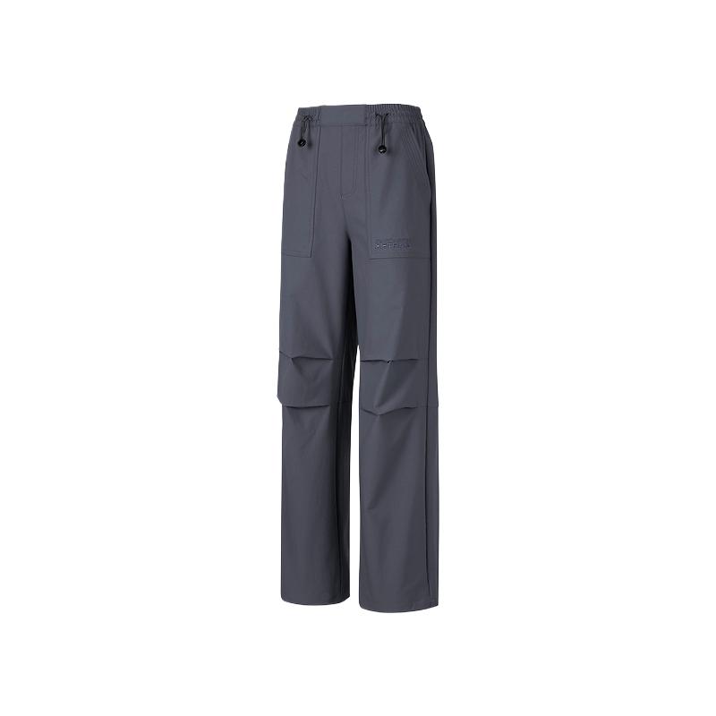 Skechers Outdoor Series Solid Color Loose Woven Casual Pants Women bottoms P126W054-0403 L