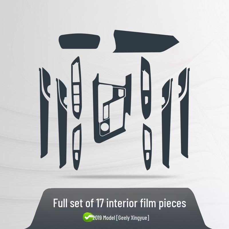 TPU Protective Film for Geely Jiaji, Borui, Dihao GL/GS, Xingyue Interior Console & Gear Shift