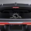 Sun Waves Reflecting Each Other Creative&funny Stickers for Cartoon Fans&lover,high Quality for Car Trucks Motorcycles & Laptops