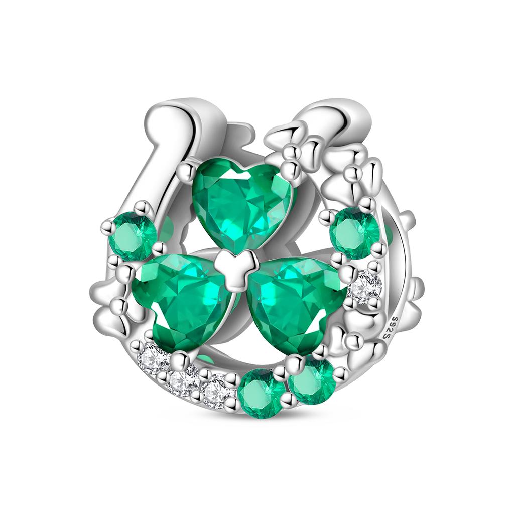 925 Silver Green Series Flower Tree Apple Pendant DIY Fine Beads Fit Original Charms Bracelet Women Jewelry Diy