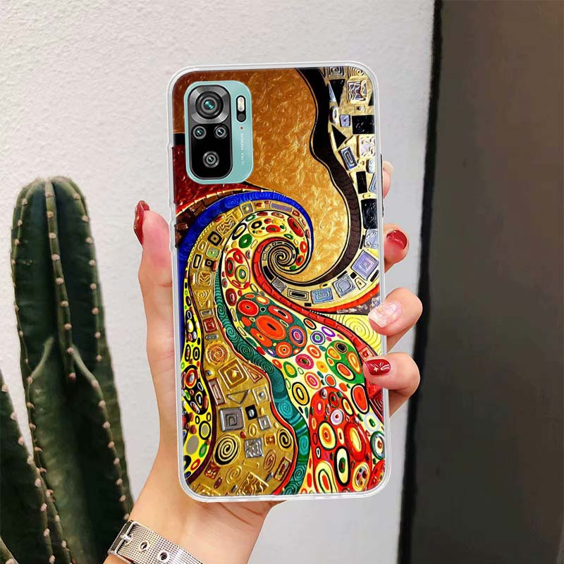 Kiss by Gustav Klimt Desig For Xiaomi Redmi Note 14 13 12 11 Pro Plus Phone Case 14S 12S 11S 11E 11T 10S 10 9S Fundas Cover Coqu