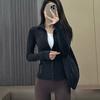 Sports Fitness Long Sleeves European and American Quick Drying Running Large Size Elastic Tights Slim Fit Breathable Yoga Clothes Top Women