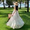Fairy Floral Spaghetti Strap Summer Dress for Beach Vacations