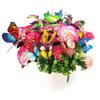 20pcs Double Layer Butterflies Garden Yard Planter Colorful Butterfly Stakes Decoracion Outdoor Decor Flower Pots Decoration