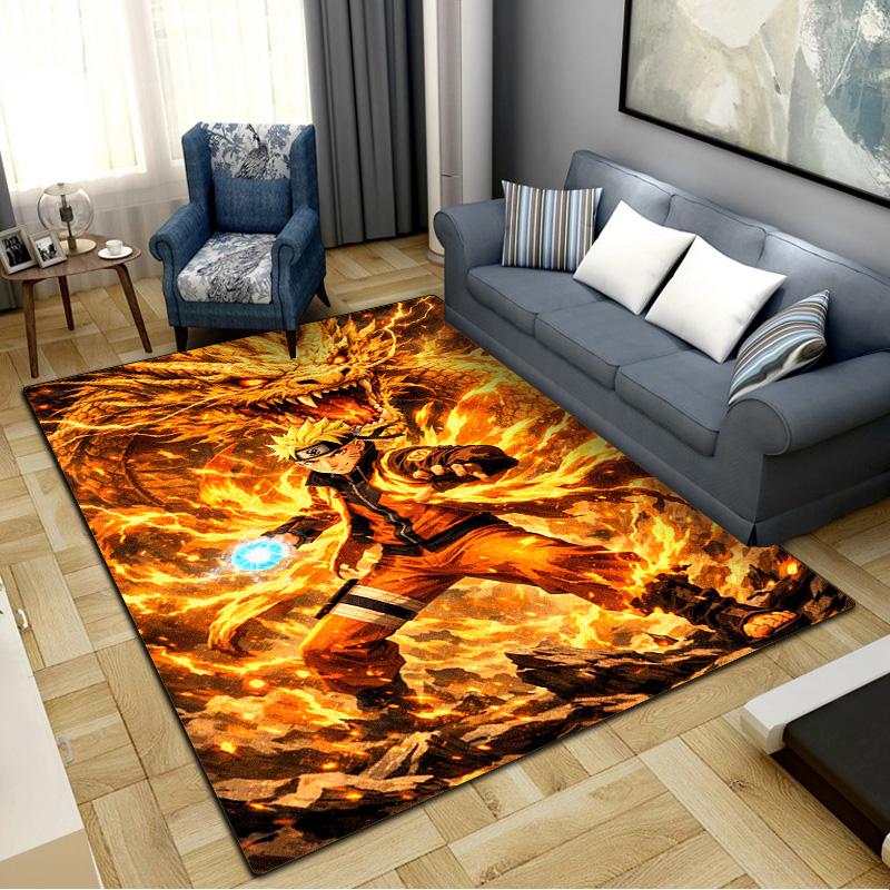 Ninja Anime Carpet Rug for Living Room Bedroom Home Sofa Decoration,Kids Play Non-slip Floor Mat