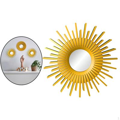 Bohemian Chic Circular Wall Mirror for Contemporary Home Decor