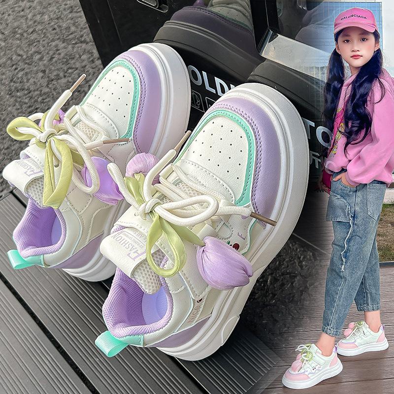 

Children s casual shoes fashion versatile sports shoes 2025 summer sweet college lightweight boys and girls casual classmates 30 фиолетовый