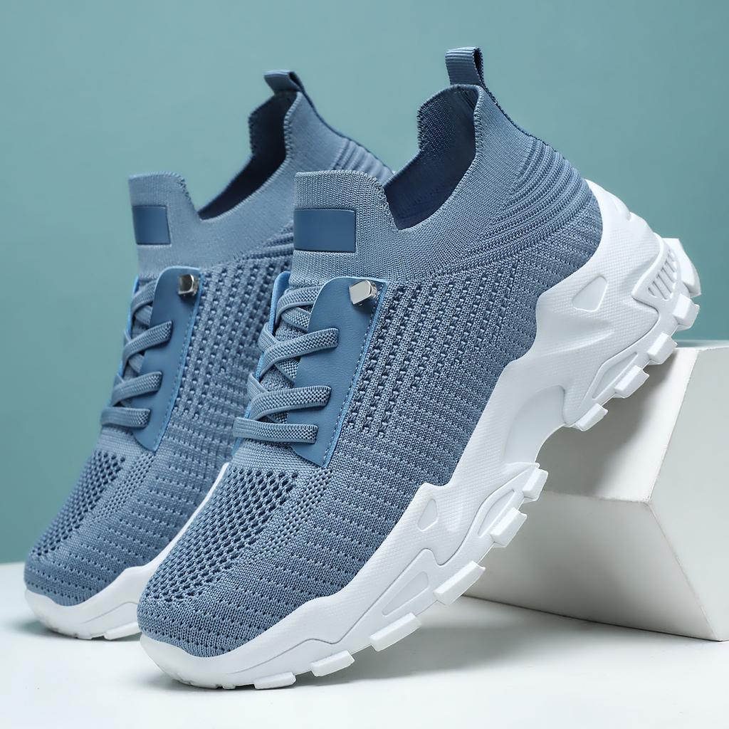 Women Shoes Versatile Spring Mesh Breathable Casual Shoes Plus Size Women Single Shoes Thick Sole Sneakers Comfortable Lightweight Sneakers