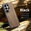 Luxury Alloy Solid Wood Back Panel Hybrid Phone Case For Samsung Galaxy S26 S25 S24 Ultra Aluminum Alloy For Magsafe Wireless Charging Cover