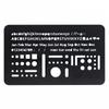 Luddite Technical Eraser Plate, Black, LDTI-TEP-01