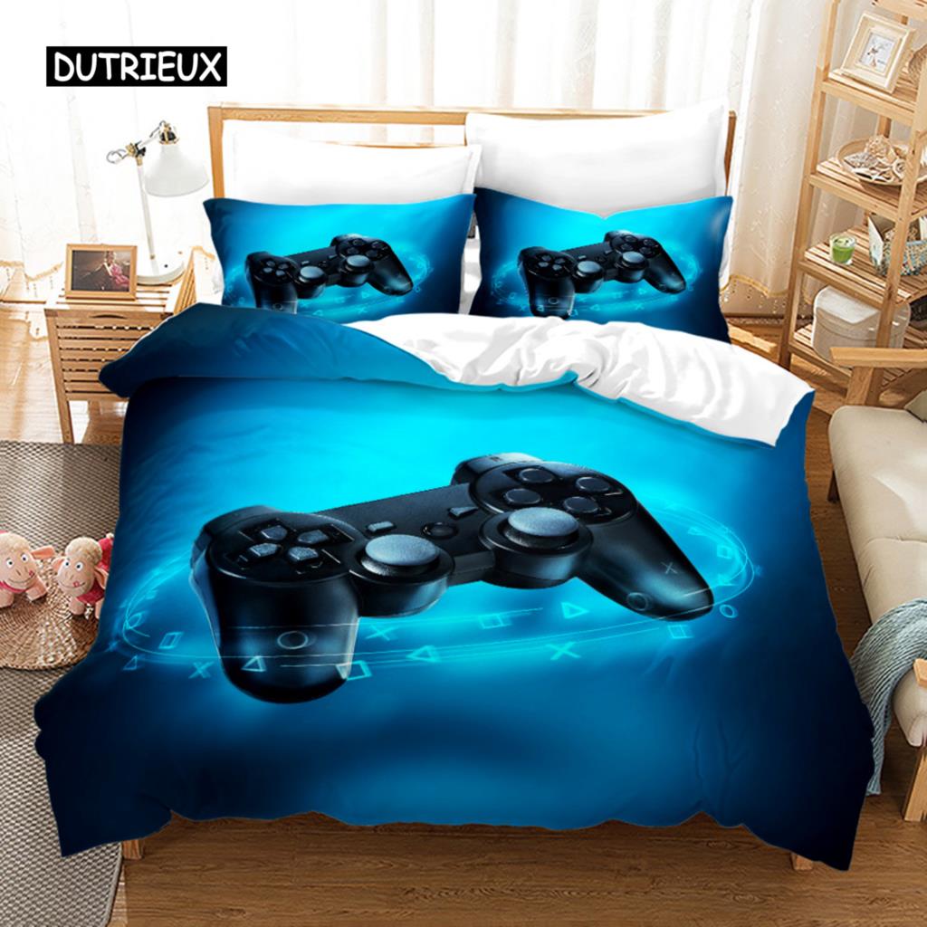Duvet Cover Gamepad Bedding Set Kids Boys Teens Gifts Bedroom Decoration Video Game Duvet Cover For Youth New Game Controller
