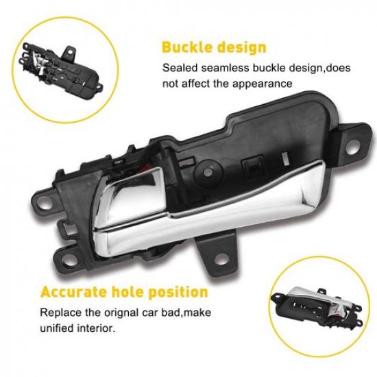 Chrome Left LH Interior Door Handle For # 2011-2015 Sonata Accessories Hyundai