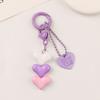 Heart Key chain Colorful Keychain pendant 2024 Earphone Case Pendant  Bag