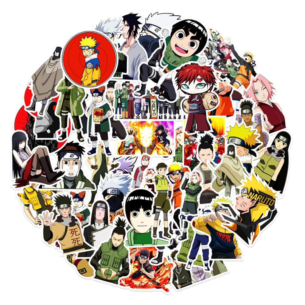 50 Naruto Graffiti Stickers Car Luggage Skateboard Computer Decorative Stickers Waterproof