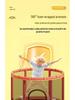 Children's Indoor Trampoline & Swing Set with Anti-Tip Safety Bar