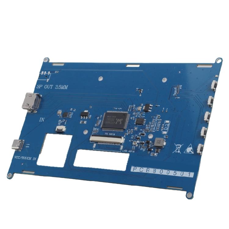 Industrial 800X480/1024X600 50Pin TTL Driver Board LCD HDTV Input Car Monitoring Touchable Control Screen Panel For 4B 3B+