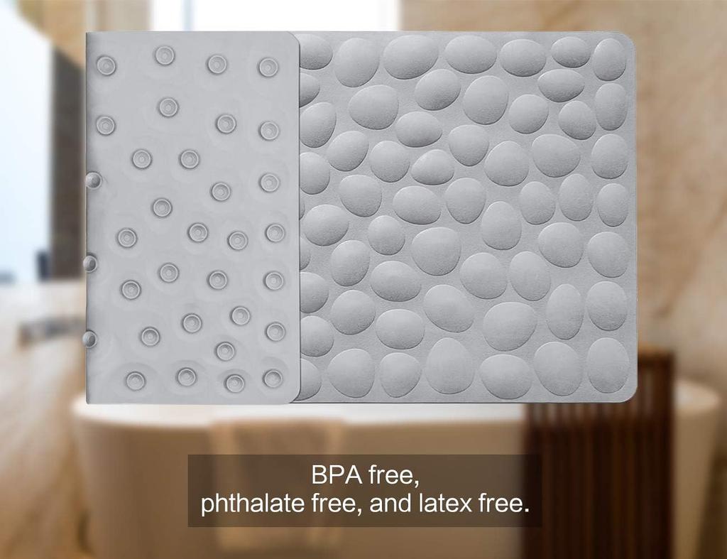 Bathroom Floor Mat Super Anti-slip Bathtub Mat Bath Mat Home Decoration Stone Pattern Plastic Toilet Mat Non-slip Mat