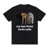 Ich esse Zement Verfluchter Witz Katze Meme T-Shirt Ein Modisches und Lässiges Kurzarm-T-Shirt Geeignet für Männer HEISS Emoji