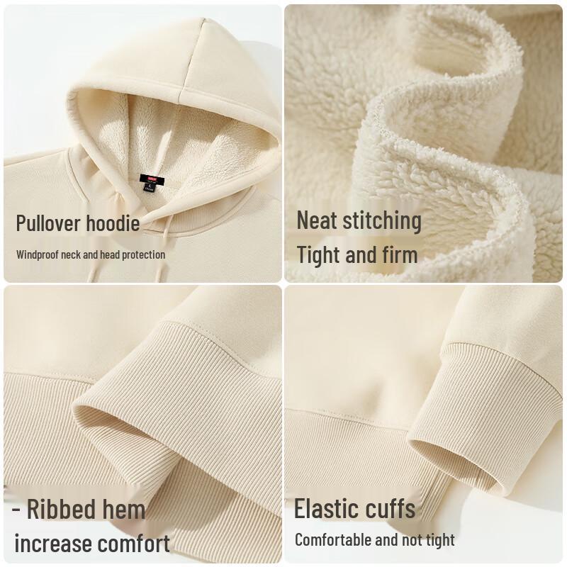 Baleno Men's Winter Loose Fit Hooded Sweatshirt